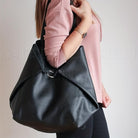 Lavinque Bags Noir Cabas Minimaliste avec Pochette | Marron Taupe | Élégant et Fonctionnel