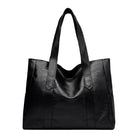 Lavinque Bags Noir Cabas Souple en Similicuir | Marron Cognac | Élégance Minimaliste et Grande Capacité