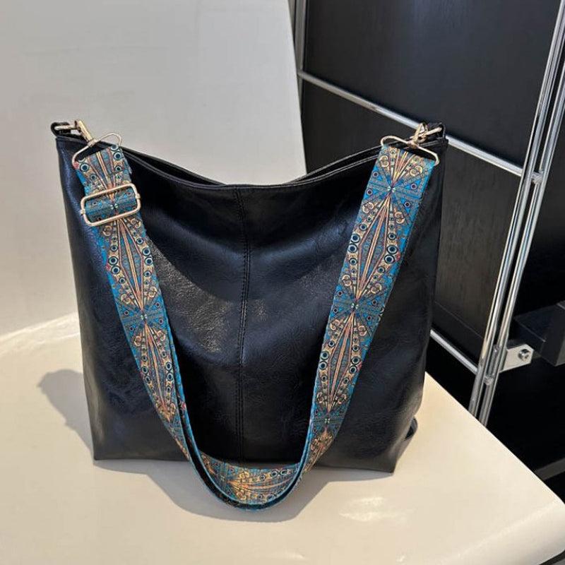 Lavinque Bags Noir Sac Bandoulière Bohème | Marron Vintage | Pratique et Original