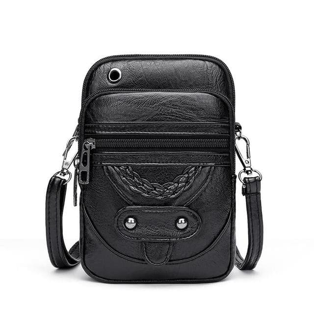 Lavinque bags Noir Sac Bandoulière | Cuir Véritable | Élégance et Praticité