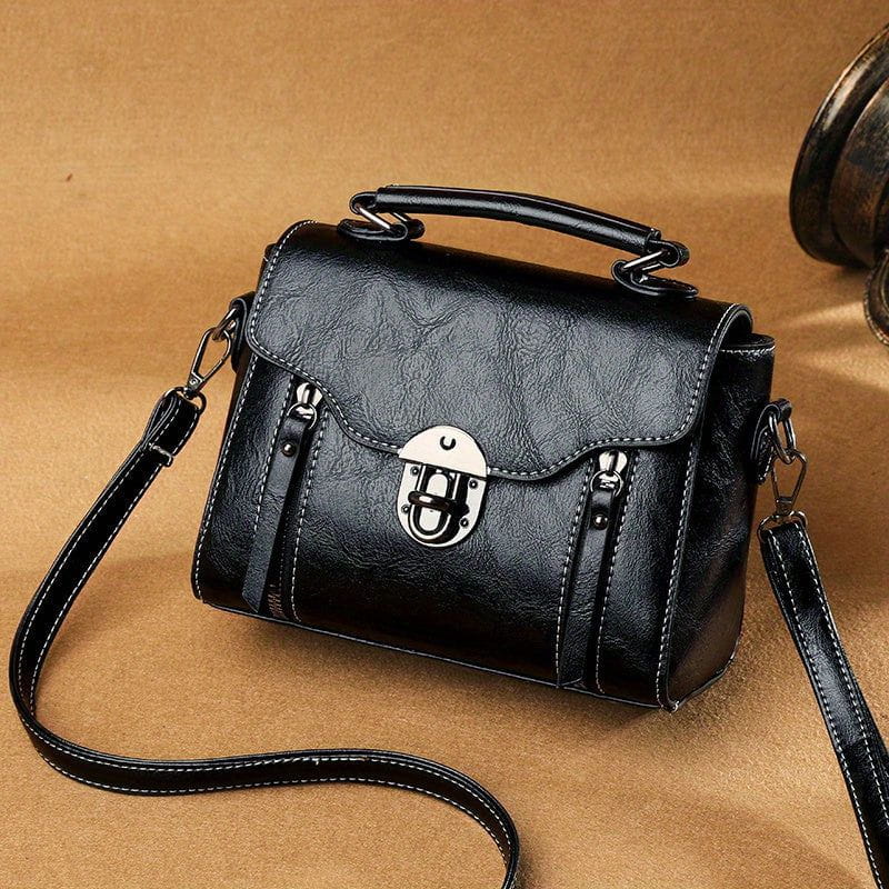 Lavinque Bags Noir Sac Bandoulière Élégant | Cuir PU | Compact et Chic