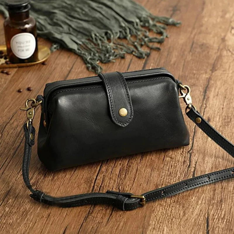 Lavinque Bags Noir Sac Bandoulière Rétro | Cuir PU | Élégance Intemporelle