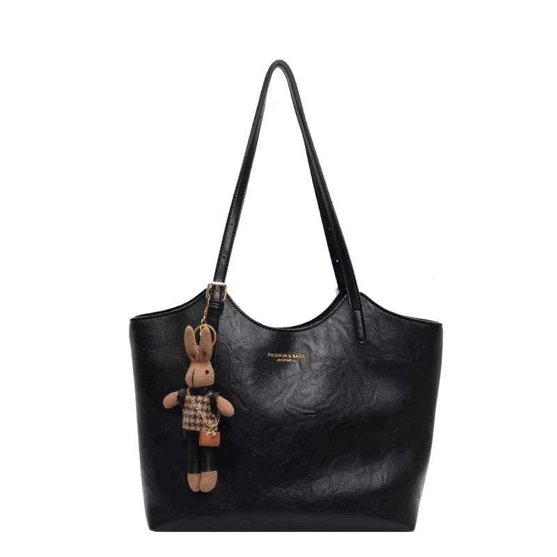 Lavinque Bags Noir Sac Cabas Élégant | Cuir Synthétique | Spacieux et Chic