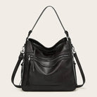 Lavinque Bags Noir Sac Épaule Souple | Cuir PU | Décontracté et Spacieux
