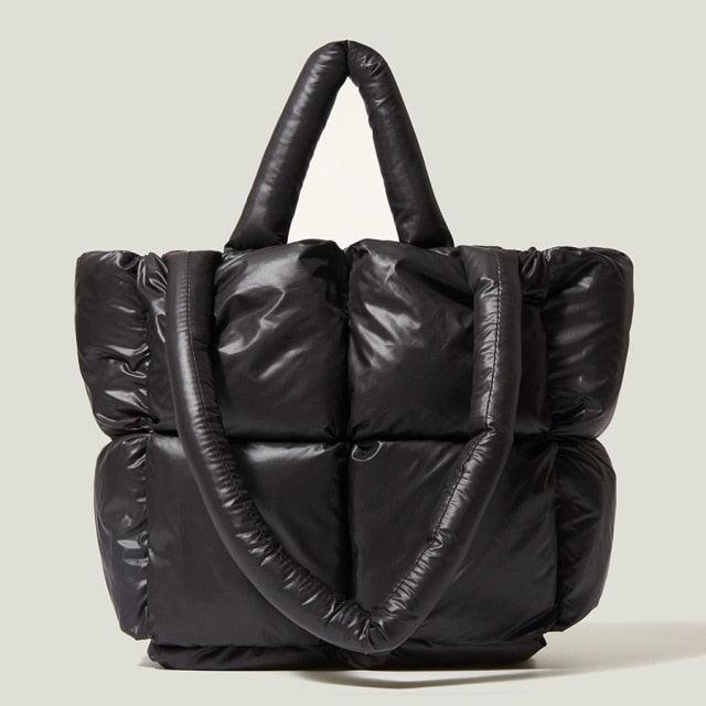 Lavinque Bags Noir Sac Matelassé Volume | Marron Caramel | Tendance, Moelleux et Spacieux