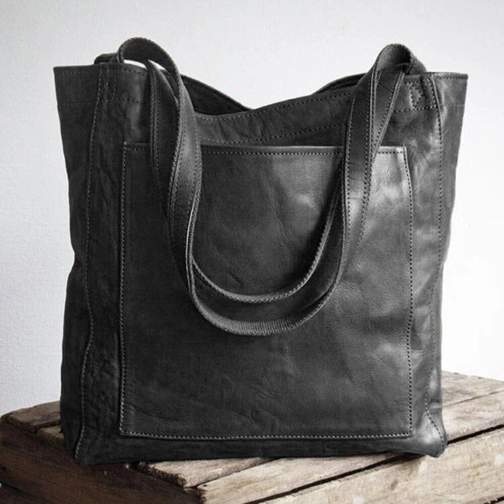 Lavinque Bags Noir / Taille Unique Cabas en Cuir | Élégant & Spacieux | Style Intemporel