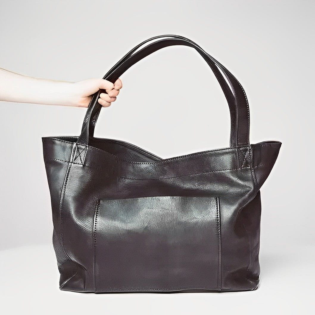 Lavinque Bags Noir / Taille Unique Cabas en Cuir | Grand Format | Élégant et Polyvalent