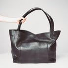 Lavinque Bags Noir / Taille Unique Cabas en Cuir | Grand Format | Élégant et Polyvalent