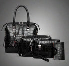 Lavinque Bags Noir / Taille Unique Ensemble Sacs | Similicuir Croco | Élégance et Polyvalence