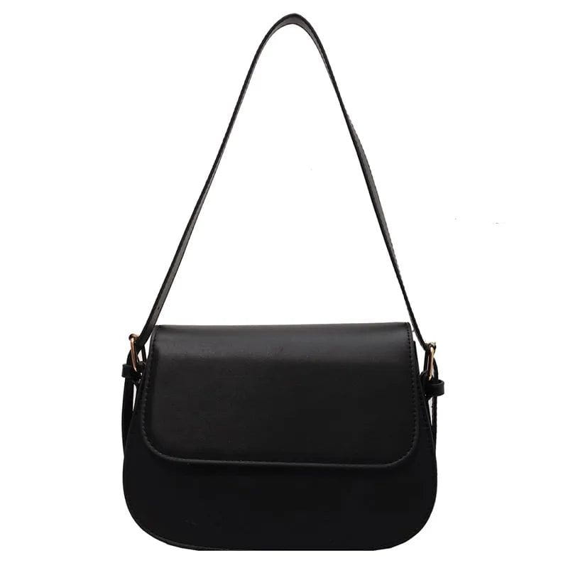 Lavinque Bags Noir / Taille Unique Sac Bandoulière Élégant | Cuir Lisse | Minimaliste et Chic