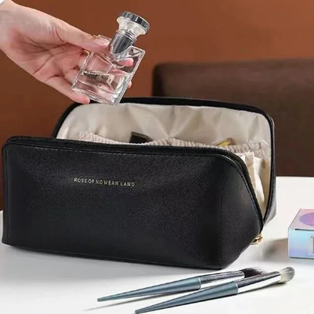 Lavinque Bags Noir / Taille Unique Trousse de Maquillage | Grande Capacité | Élégance Minimaliste