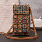 Lavinque Bags Oriental Mini Sac à Bandoulière | Motif Fleuri Bohème | Léger et Pratique