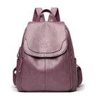 Lavinque Bags Pourpre Sac à Dos Élégant | Cuir PU | Pratique et Moderne