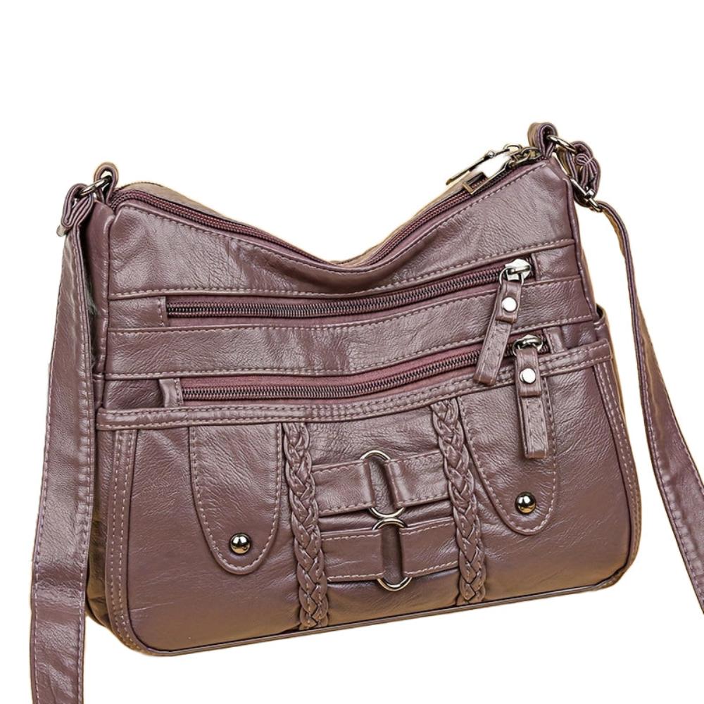 Lavinque Bags Pourpre Sac Bandoulière Noir | Multi-Poches | Pratique et Urbain