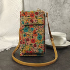 Lavinque Bags Rose Mini Sac à Bandoulière | Motif Fleuri Bohème | Léger et Pratique