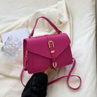 Lavinque Bags Rouge Rose Sac Bandoulière Élégant à Boucle Dorée | Noir Classique | Sophistication et Polyvalence
