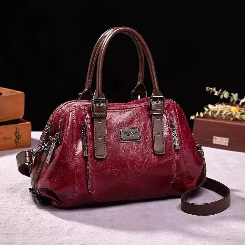 Lavinque Bags Rouge Sac à Main Classique | Cuir PU | Élégant et Fonctionnel