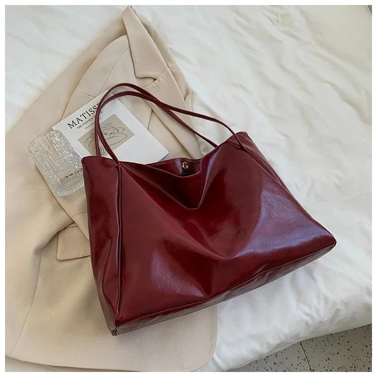 Lavinque Bags Rouge Sac Cabas | Cuir Synthétique | Élégance et Praticité