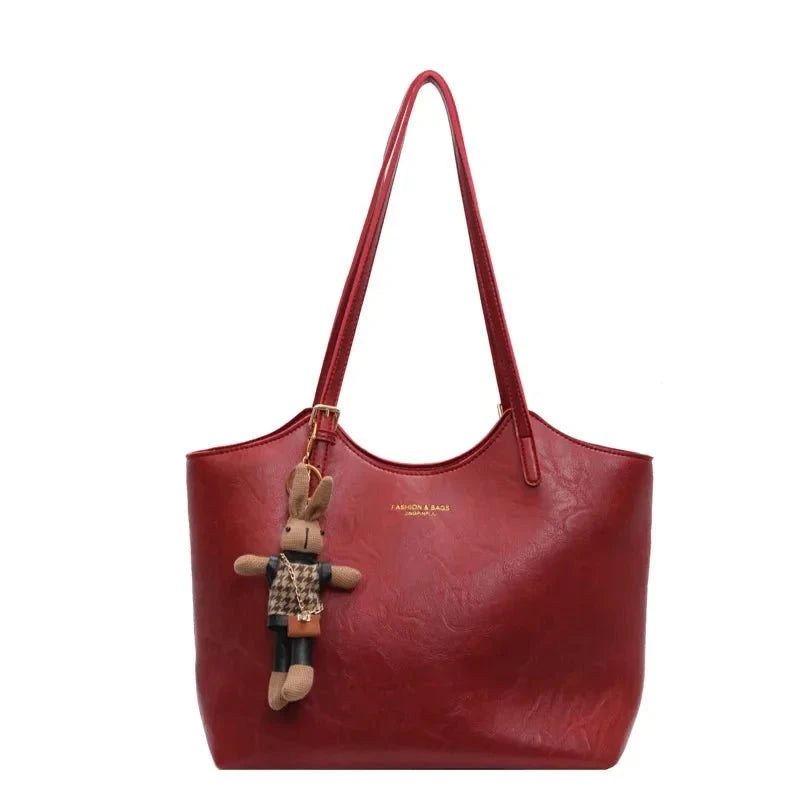 Lavinque Bags Rouge Sac Cabas Élégant | Cuir Synthétique | Spacieux et Chic