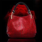 Lavinque bags Rouge / Taille Unique Sac à Main Élégant | Cuir Croco | Chic et Tendance