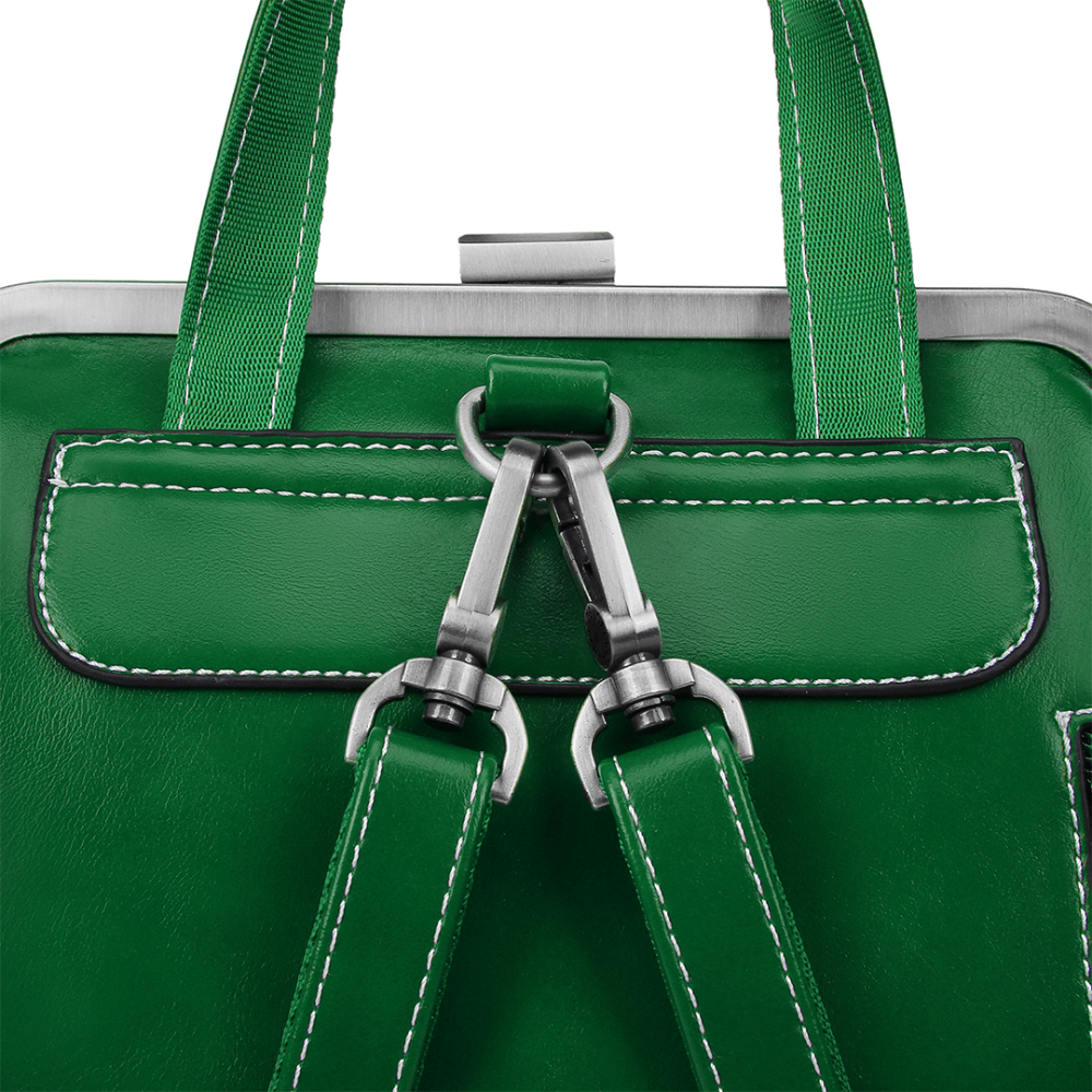 Lavinque Bags Sac à Dos Élégant à Fermoir Métallique | Rouge Bordeaux | Charme Rétro & Fonctionnalité