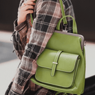 Lavinque Bags Sac à Dos Élégant à Fermoir Métallique | Rouge Bordeaux | Charme Rétro & Fonctionnalité