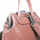 Lavinque Bags Sac à Dos Élégant à Fermoir Métallique | Rouge Bordeaux | Charme Rétro & Fonctionnalité