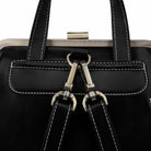Lavinque Bags Sac à Dos Élégant à Fermoir Métallique | Rouge Bordeaux | Charme Rétro & Fonctionnalité