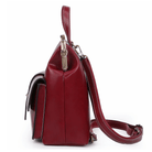Lavinque Bags Sac à Dos Élégant à Fermoir Métallique | Rouge Bordeaux | Charme Rétro & Fonctionnalité