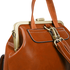 Lavinque Bags Sac à Dos Élégant à Fermoir Métallique | Rouge Bordeaux | Charme Rétro & Fonctionnalité