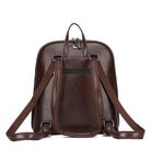 Lavinque Bags Sac à Dos Élégant Similicuir | Marron Foncé | Minimaliste & Professionnel