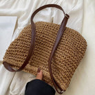 Lavinque Bags Sac à Épaule en Rotin Tressé | Élégance Bohème | Léger & Polyvalent
