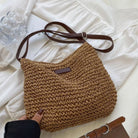 Lavinque Bags Sac à Épaule en Rotin Tressé | Élégance Bohème | Léger & Polyvalent