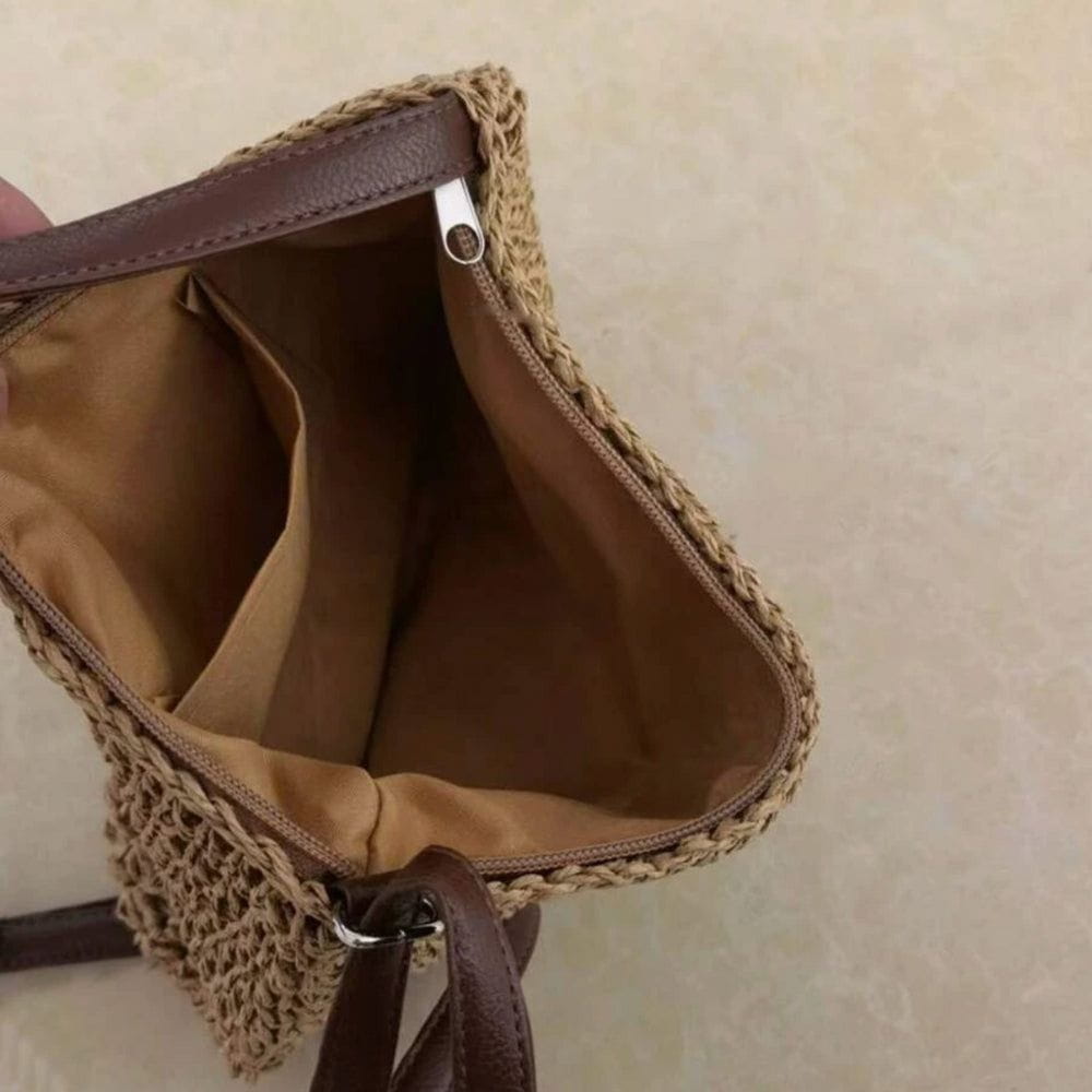 Lavinque Bags Sac à Épaule en Rotin Tressé | Élégance Bohème | Léger & Polyvalent