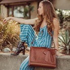 Lavinque Bags Sac à Main Décor Nœud | Marron Chocolat | Féminin, Chic et Original