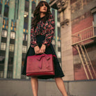 Lavinque Bags Sac à Main Décor Nœud | Marron Chocolat | Féminin, Chic et Original
