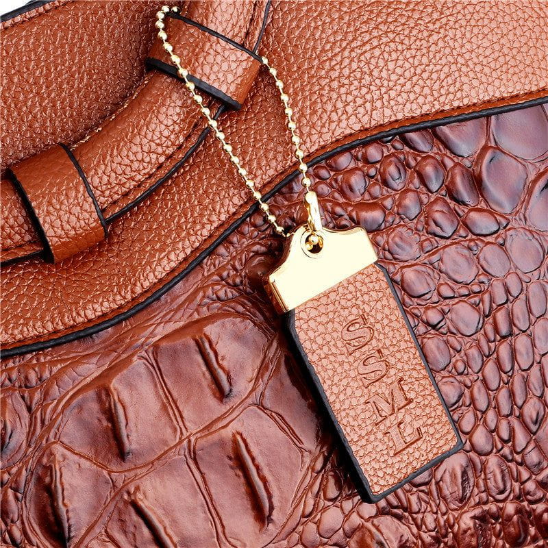 Lavinque Bags Sac à Main Élégant | Cuir Style Croco | Chic & Sophistiqué