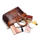 Lavinque Bags Sac à Main Élégant | Cuir Style Croco | Chic & Sophistiqué