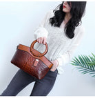 Lavinque Bags Sac à Main Élégant | Cuir Style Croco | Chic & Sophistiqué