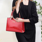 Lavinque Bags Sac à Main Élégant | Effet Croco | Chic et Intemporel