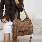 Lavinque Bags Sac à Main | Marron Clair | Pratique & Multi-poches