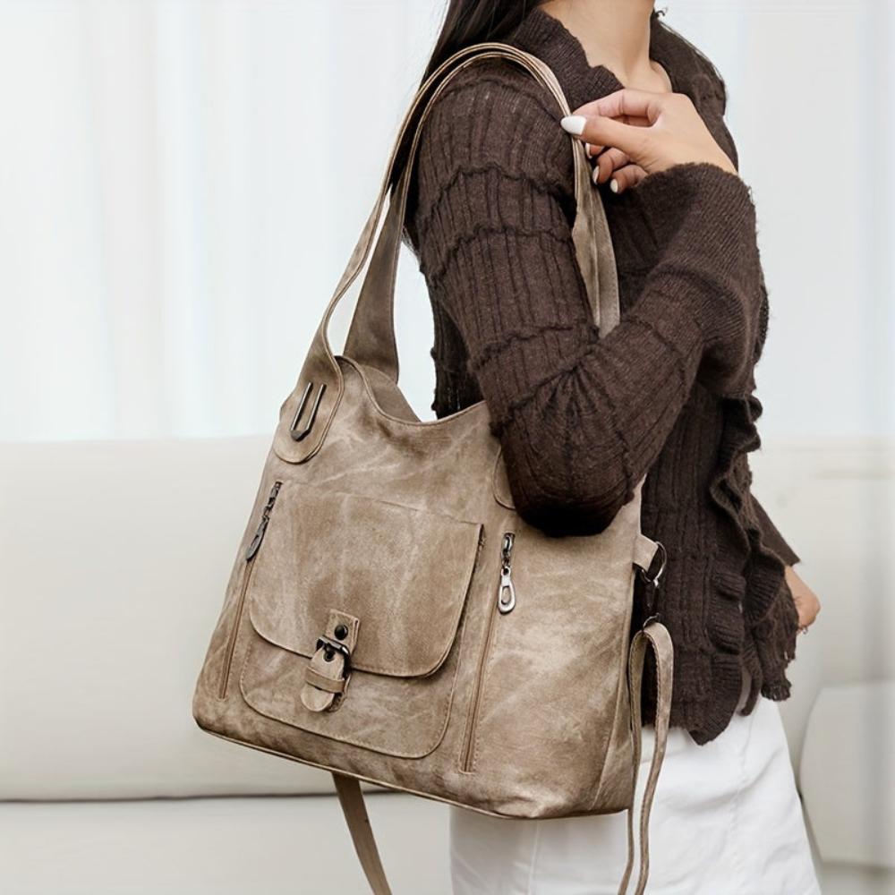 Lavinque Bags Sac à Main | Marron Clair | Pratique & Multi-poches