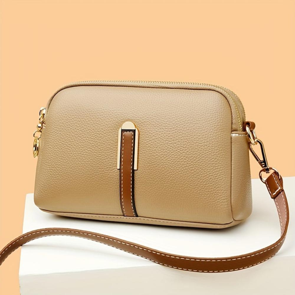 Lavinque Bags Sac Bandoulière Bicolore | Noir & Camel | Élégant et Fonctionnel