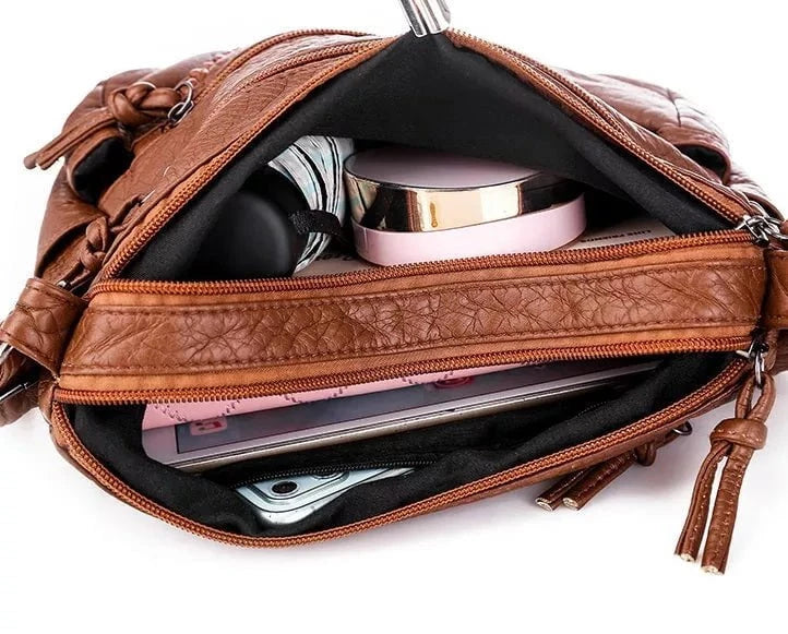 Lavinque Bags Sac Bandoulière | Cuir Synthétique & Multiples Compartiments | Élégance & Praticité
