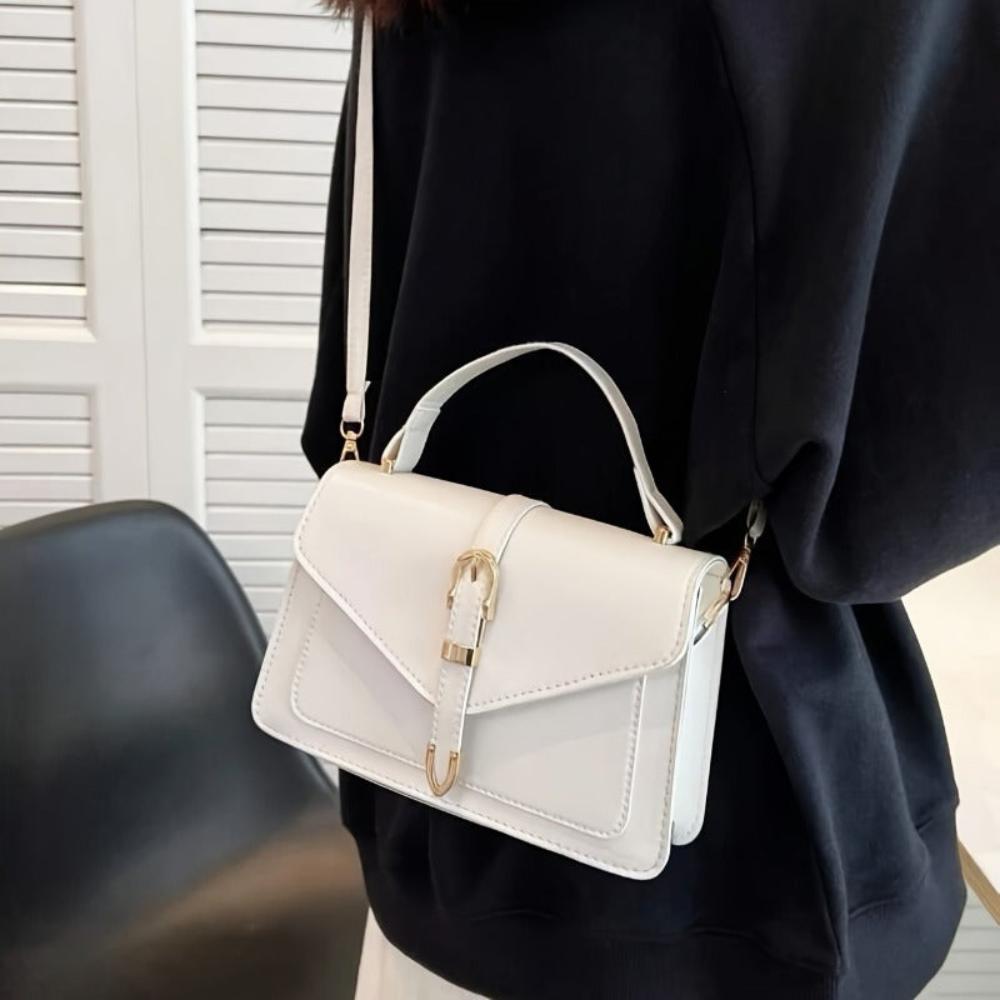 Lavinque Bags Sac Bandoulière Élégant à Boucle Dorée | Noir Classique | Sophistication et Polyvalence