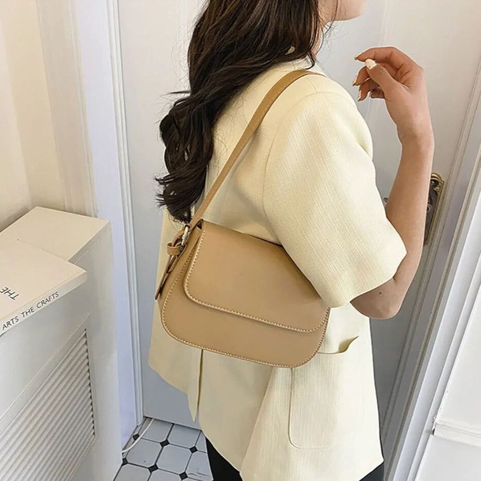 Lavinque Bags Sac Bandoulière Élégant | Cuir Lisse | Minimaliste et Chic