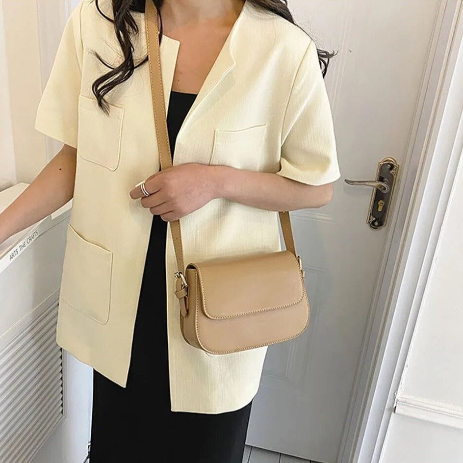 Lavinque Bags Sac Bandoulière Élégant | Cuir Lisse | Minimaliste et Chic