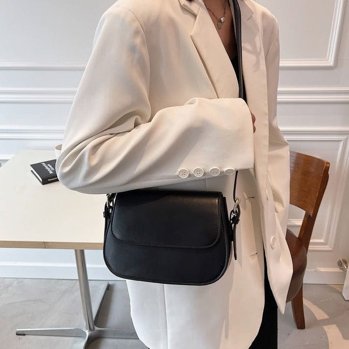 Lavinque Bags Sac Bandoulière Élégant | Cuir Lisse | Minimaliste et Chic