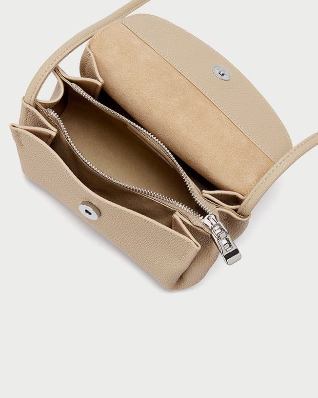 Lavinque Bags Sac bandoulière en cuir | Noir | Élégant et minimaliste
