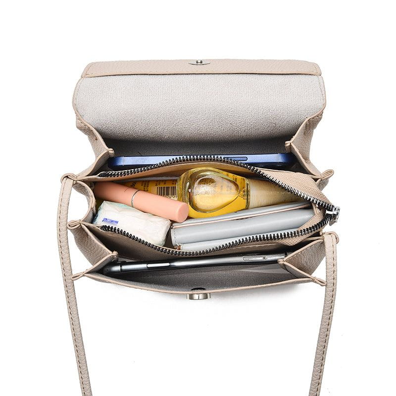Lavinque Bags Sac bandoulière en cuir | Noir | Élégant et minimaliste